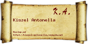 Kiszel Antonella névjegykártya